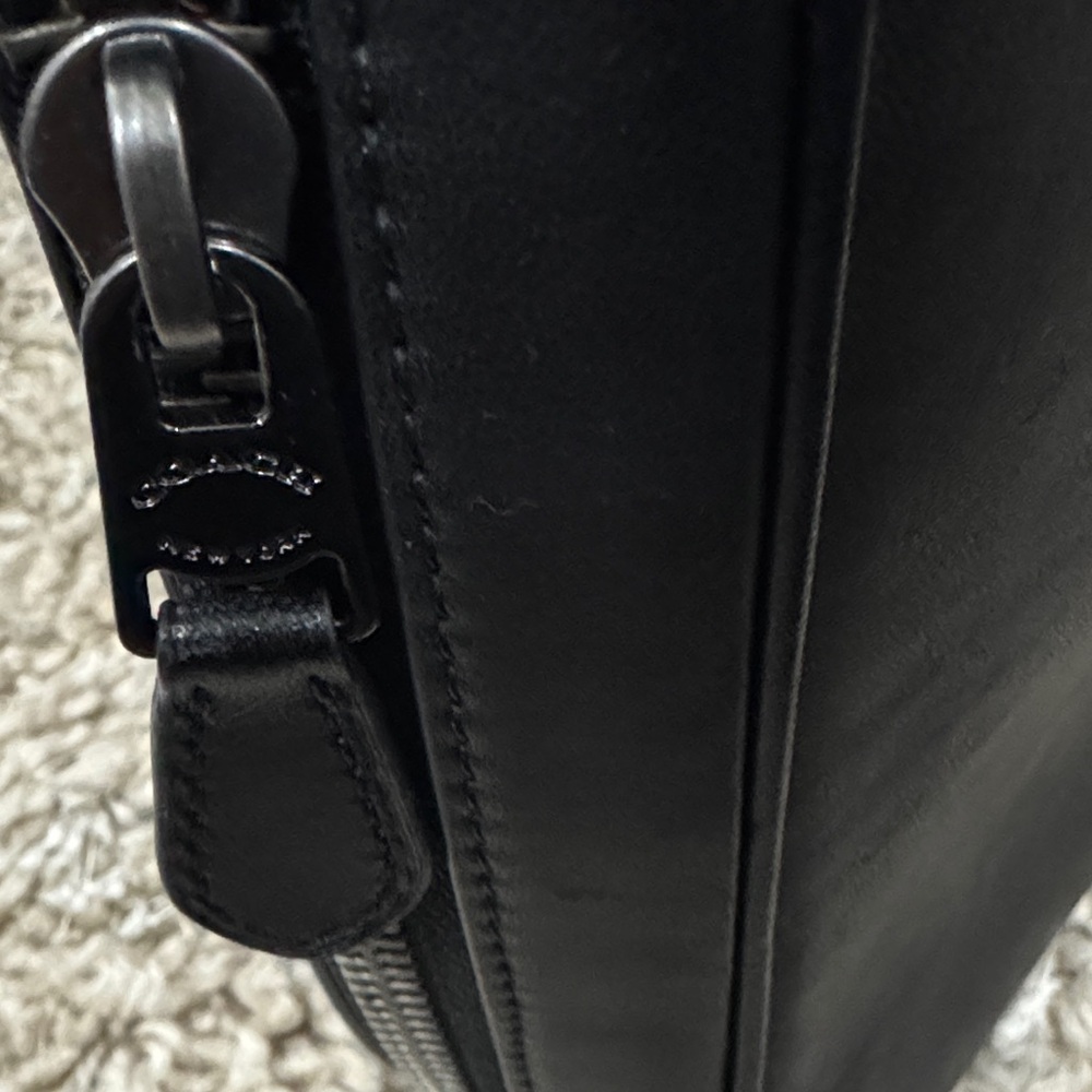 2023 Coach Black Leather Men's Briefcase - Picture 4 of 11